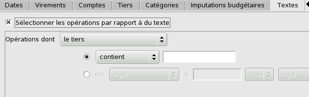 Figure 15.10 : Création d'un état : sélection d'après le texte