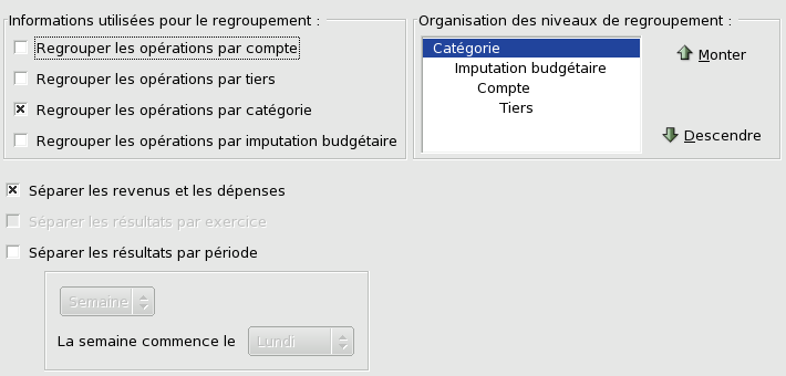 Figure 15.14 : Création d'un état : organisation des données