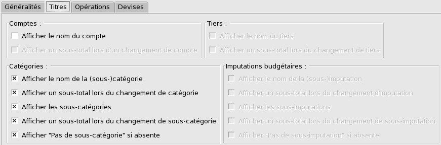 Figure 15.17 : Création d'un état : affichage des titres